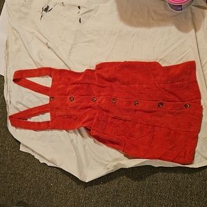 Deep Orange Corduroy